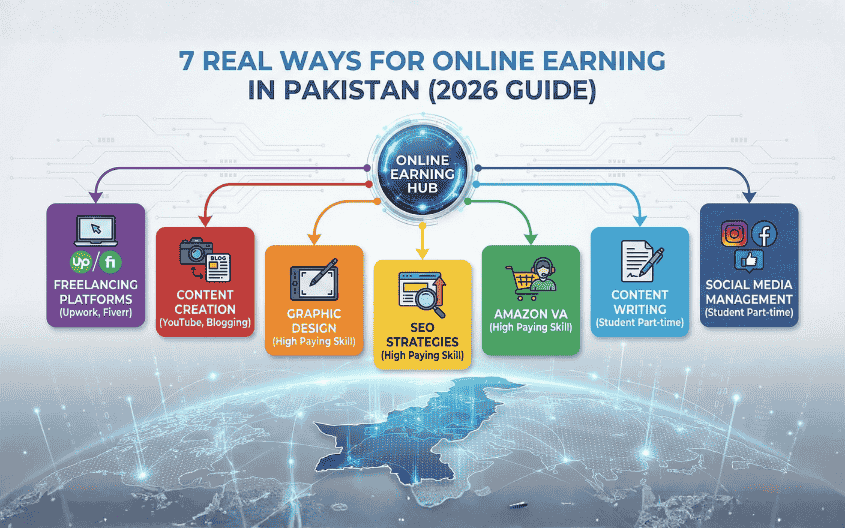 7 Real Ways for Online Earning in Pakistan (2026 Guide)